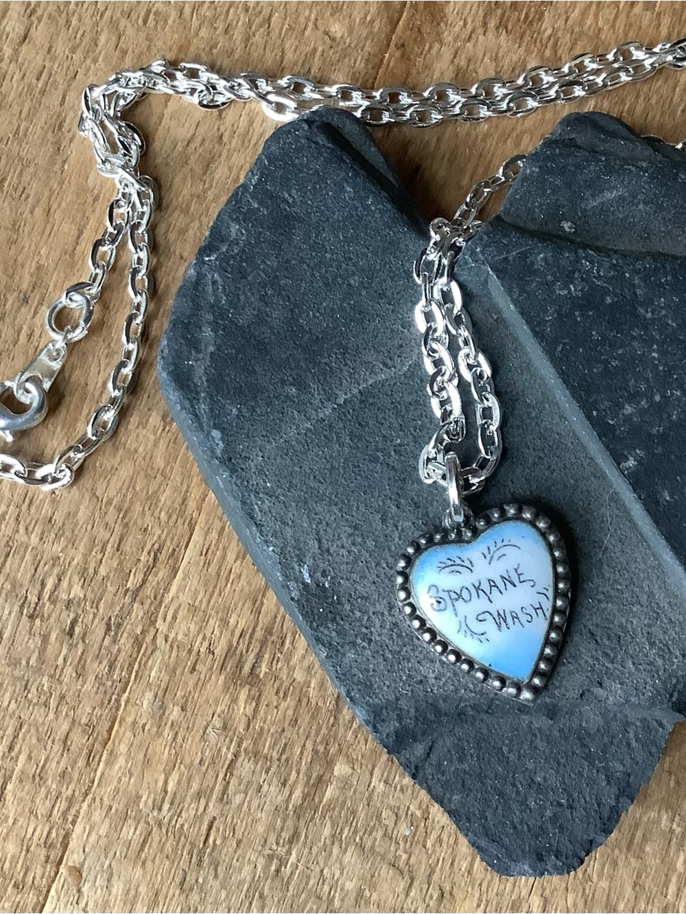 Sterling Heart Pendant Necklace